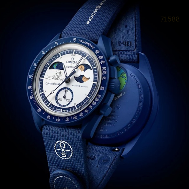 TW-110056A-2025 S" Watch Grey & Blue Color Series Watch.