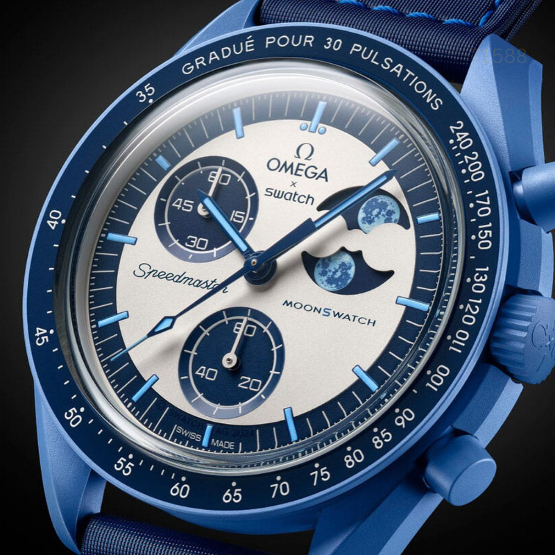 TW-110056A-2025 S" Watch Grey & Blue Color Series Watch.