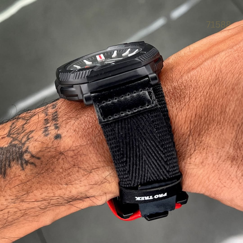 TW-110A2025 11P Pro Trek Black Red Series Watch.